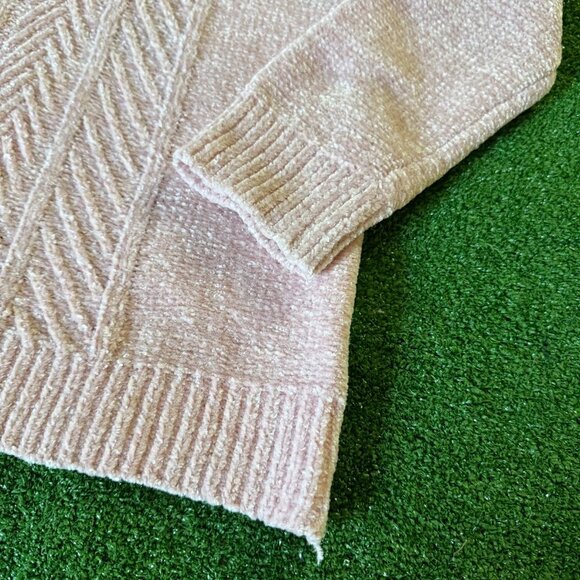 Btween Girls' Long Sleeve Subtle Metallic Sparkle Pink Knit Sweater Top Size 10 - Picture 3 of 11